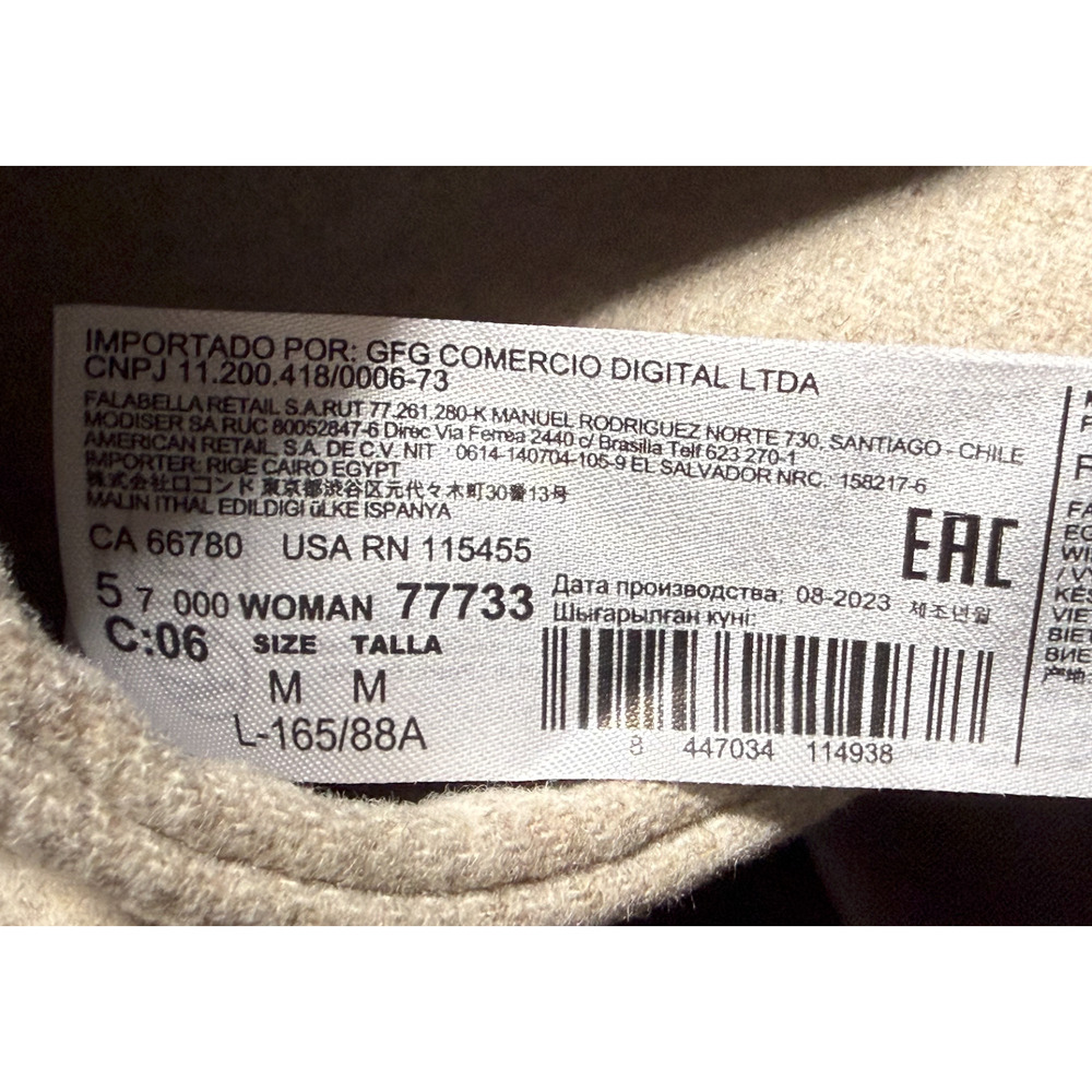 NWT MANGO MNG BEIGE CONGUITO WIDE MAXI LAPEL OVERSIZED WOOL BLEND COAT SZ M - Picture 14 of 16
